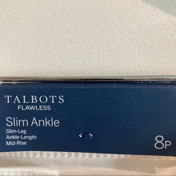 TALBOTS Sz 8P Flawless Slim Ankle Jeans  NWT - Picture 2 of 9